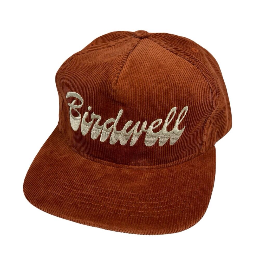 Birdwell Beach Britches Brushstroke Cord Corduroy Leather Strap Hat Rust Orange